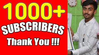 1000 Subscribers Special Video | 1K Subscribers Celebration | Thanks to all Subscribers |