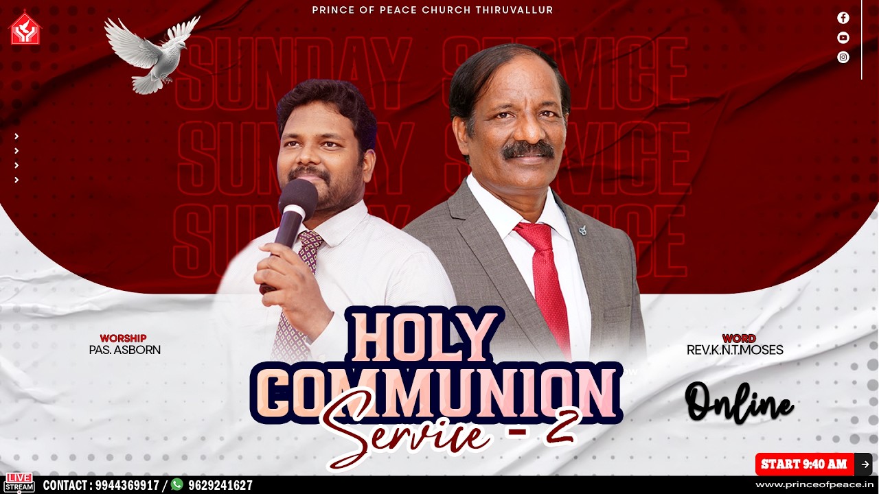 🔴LIVE| COMMUNION  SERVICE - 2 | 01.03.26 | PRINCE OF PEACE CHURCH THIRUVALLUR