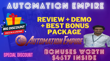 Automation Empire Review 👉Demo And 🎁Bonuses🎁 Worth 💲4617 For👉 [Automation Empire Review]👇