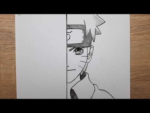 Kolay anime resmi nasıl çizilir adım adım karakalem naruto çizimi nasıl yapılır