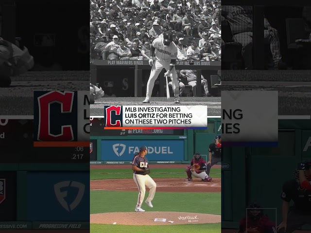 MLB is investigating Luis Ortiz for these two pitches 😳 #luisortiz #MLB #gambling #guardians