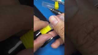 Stripped Screw? 🔧 Remove It Safely with This Trick!#PhoneRepair #RepairTools #StrippedScrew
