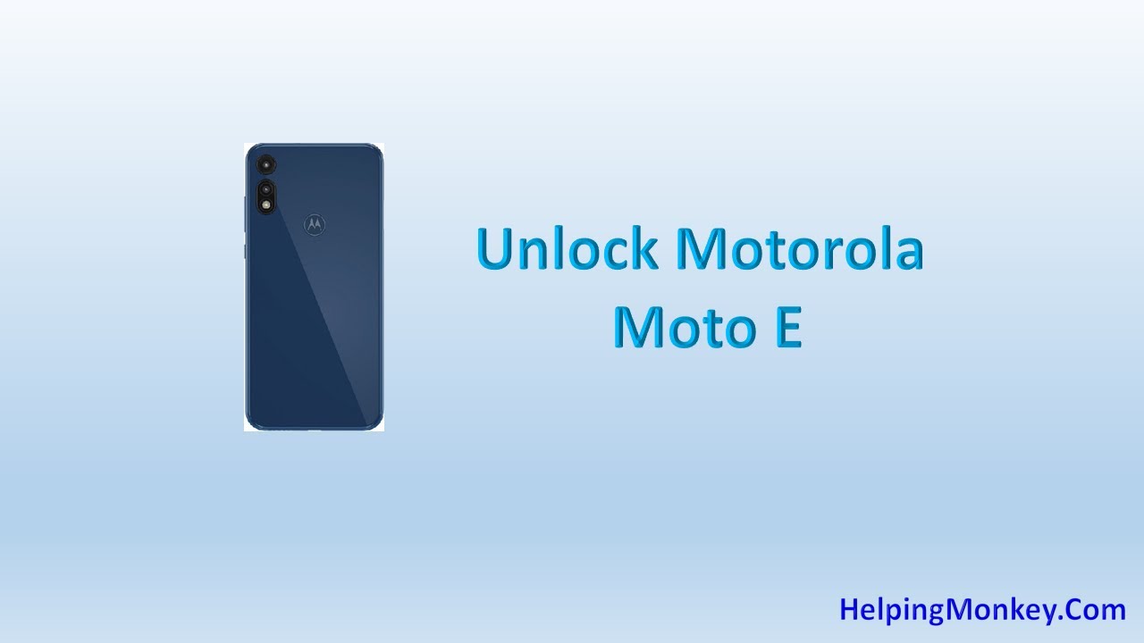 How to Unlock Motorola Moto E When Password YouTube