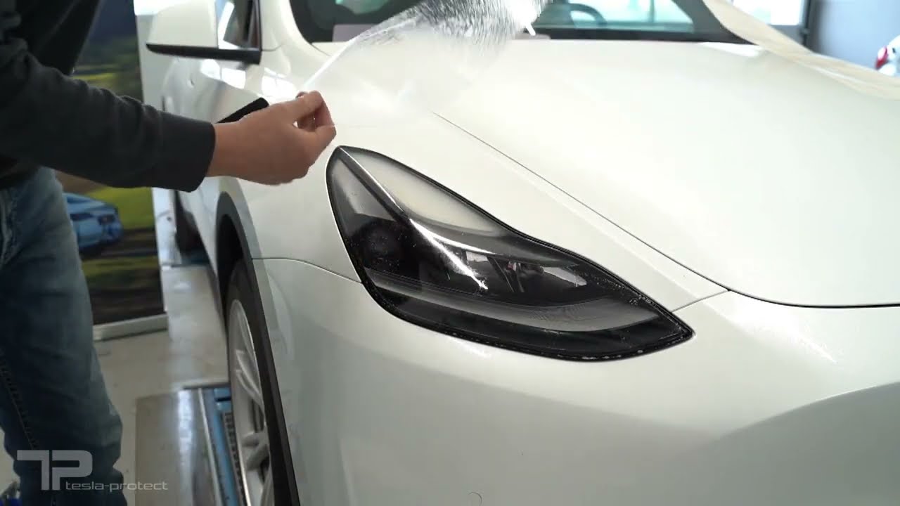 DYETEE Auto-Scheinwerfer-Schutzfolie für Tesla Model Y 2020