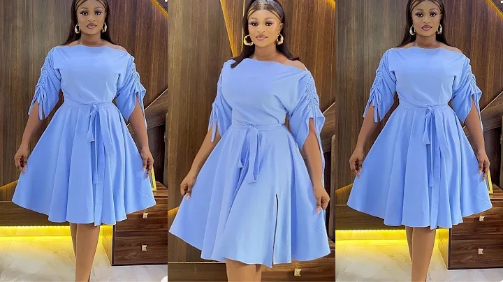 How T o Make A Circle Drawstring  Shoulder Dress:/...