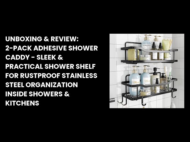 Moforoco Shower Caddy Shelf Organizer Rack(2pack) Self Adhesive