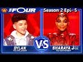 Sharaya J vs Dylan Jacob Rappers Battle “She's A Bitch” The Four Season 2 Ep. 5 S2E5