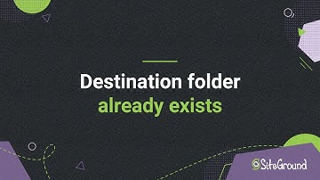 How to Fix Destination Already Exists Error in WordPress | Tutorial