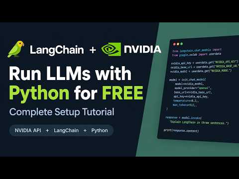 2-LangChain + NVIDIA LLMs: Run LLMs with Python for FREE | Complete Setup Tutorial