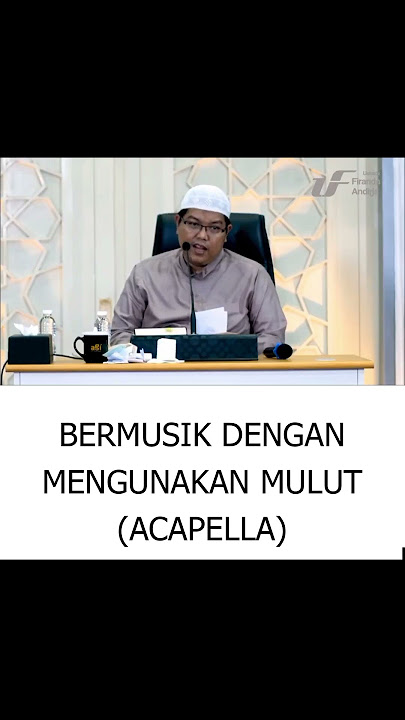 HUKUM MUSIK SEPERTI ACAPELLA | UST  FIRANDA ANDIRJA, MA #shorts