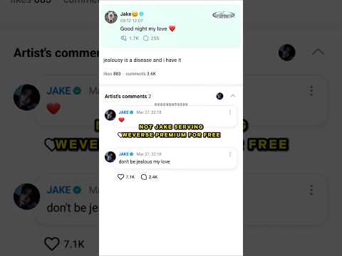 Jake Calling Engene MY LOVE Bro Serving Weverse Premium For Free Jake Weverse Enhypen Jaeyun 