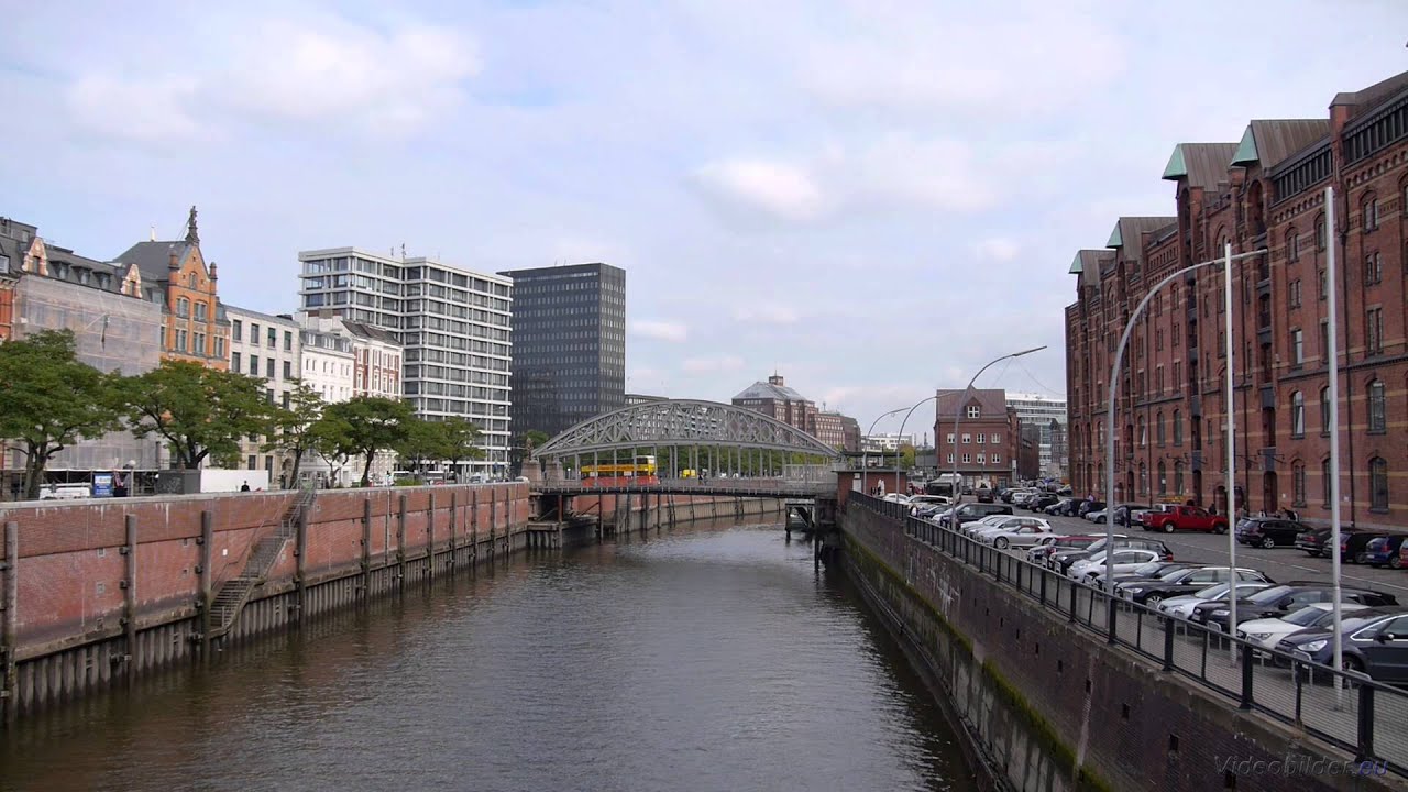 1080p 144hz Hamburg, Speicherstadt, Zollkanal, Blick auf Kornhausbrücke, Full HD (1080p) Videobild