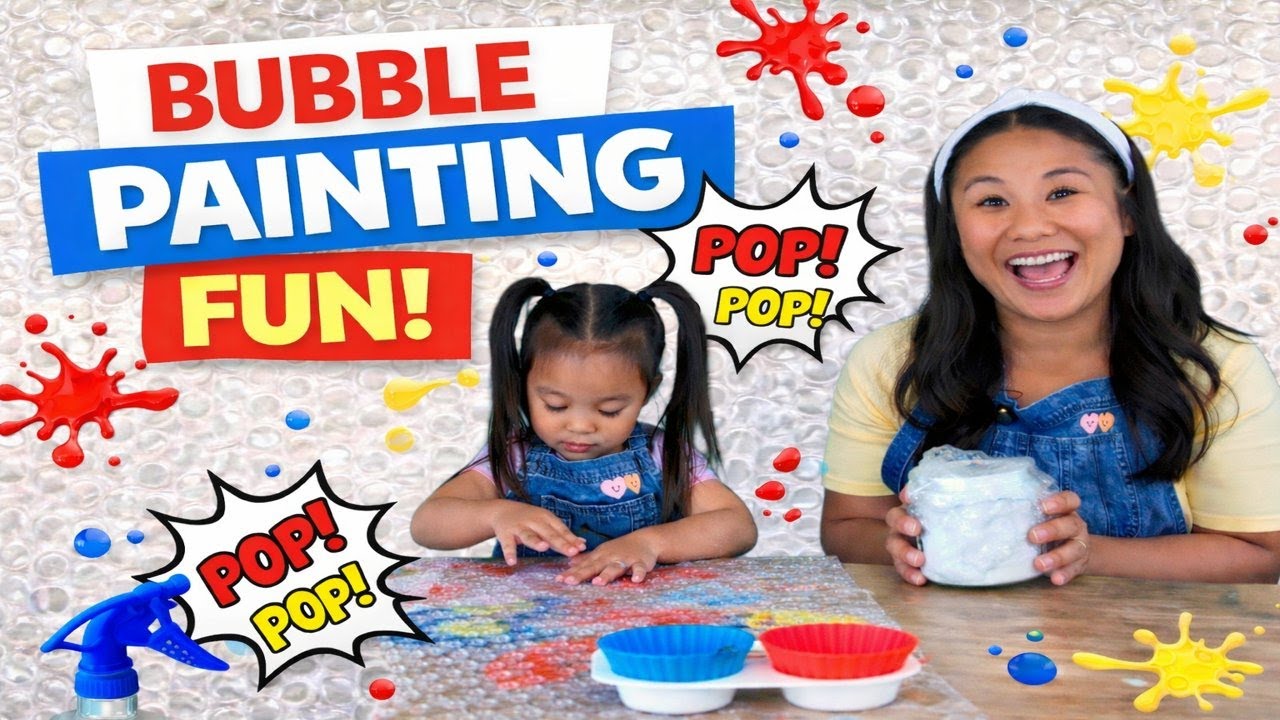 Bubble Wrap Painting for Kids | Fun Sensory Art & Texture Painting Activity | Creating Joyful Hearts