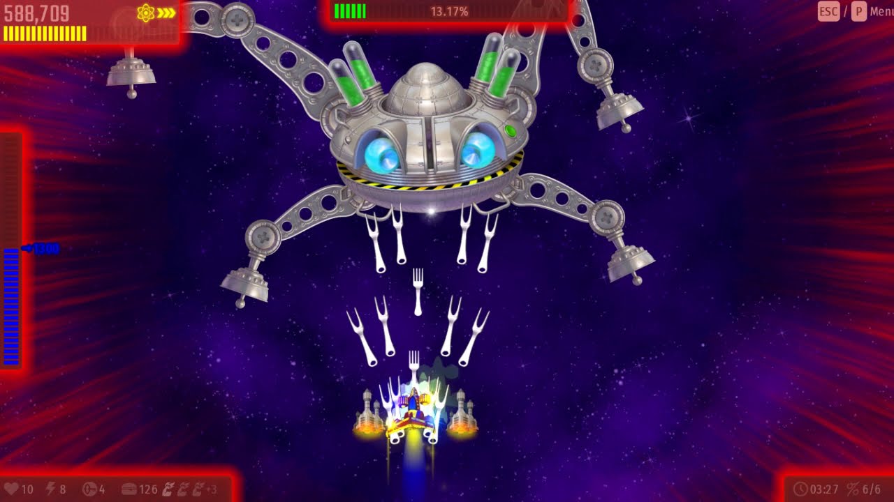 Chicken Invaders Universe Five Missions Hard (Superstar Hero Mode) (Early Access)