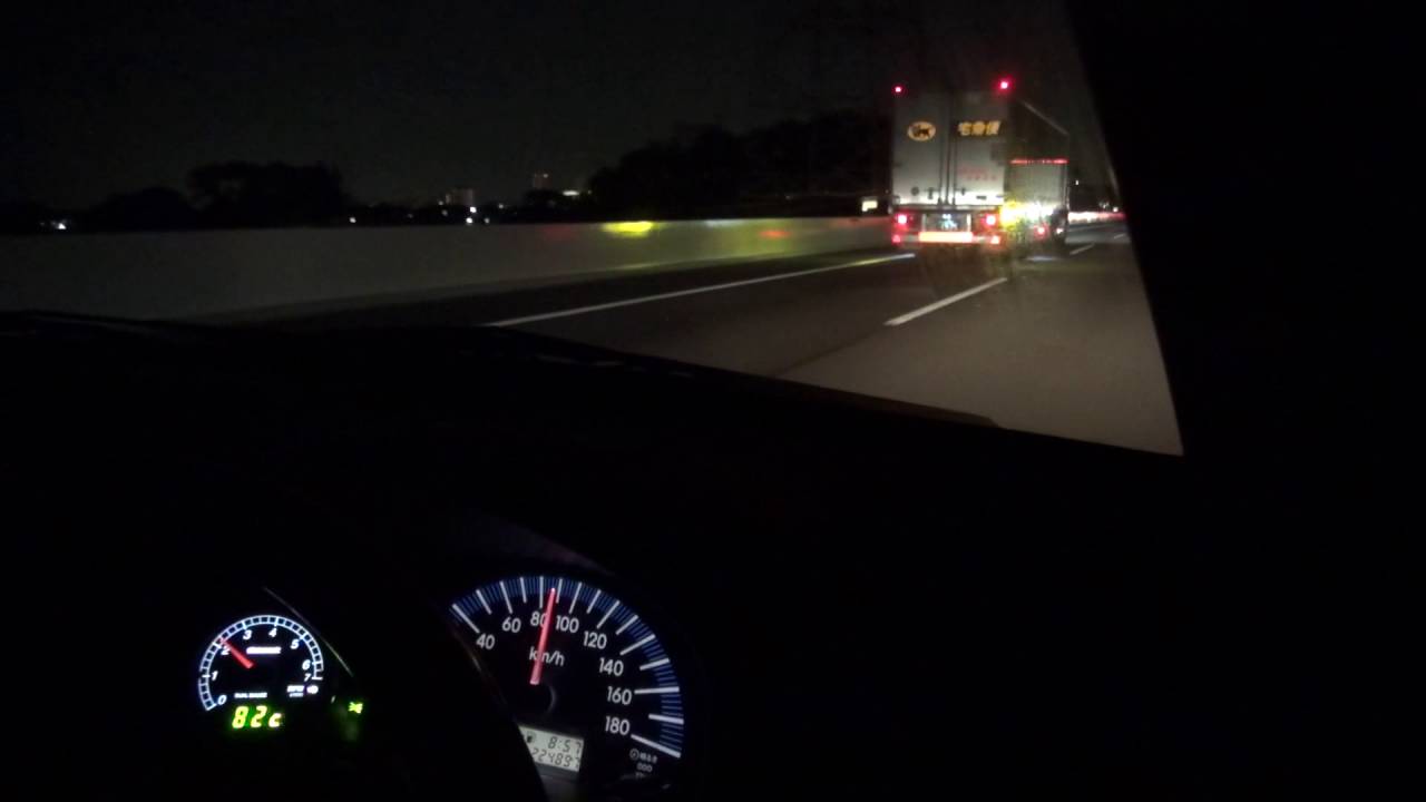 トヨタ　サクシードバン　1ND-TV型　１．４Ｌディーゼルターボ　５速マニュアル　高速道路　走行　エンジン回転数80.90.100 　2016/05/27