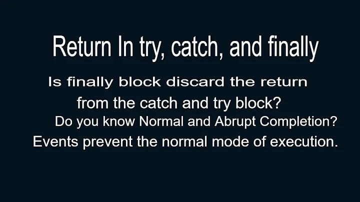 Java Interview Questions: Return in try catch finally block: