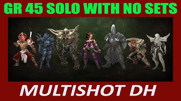 Diablo 3 : Seasonal Conquest - Gr 45 Solo with No Set Items (Multishot DH)