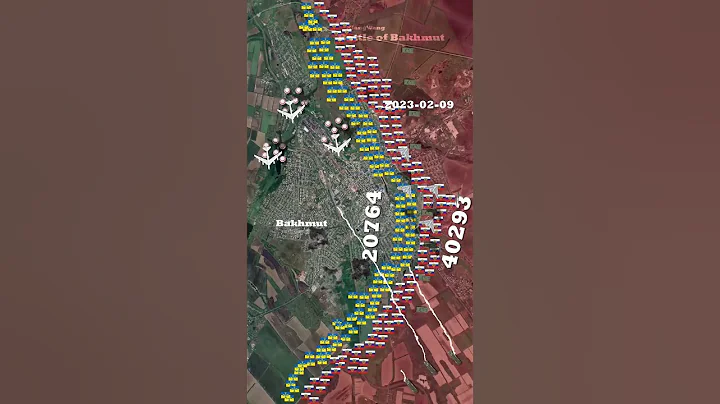 Battle of Bakhmut 2023 Timelapse [Oct 2022 to June 2023]