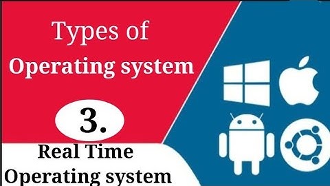 what is Real Time Operating system in Hindi ||Types & it