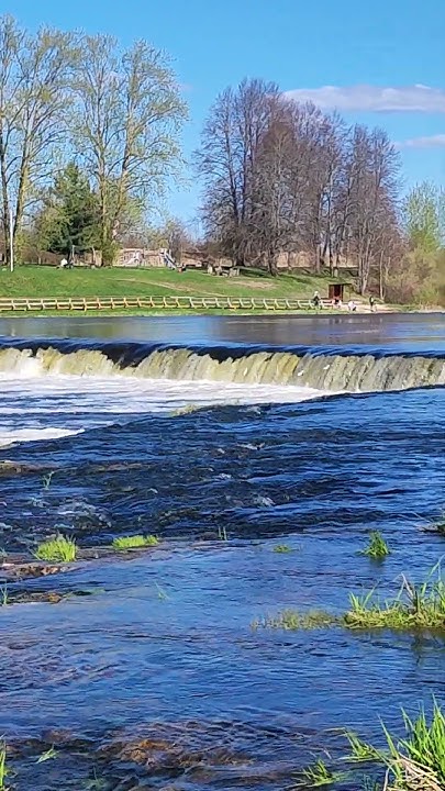 Рыба Летает #латвия Кулдига Венте☀️ Самый широкий водопад в Европе 🌊 ...