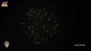 3inch Green Strobe #DisplayShells #fireworkstesting