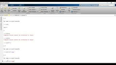 String in Matlab lec 7 in Urdu/Hindi