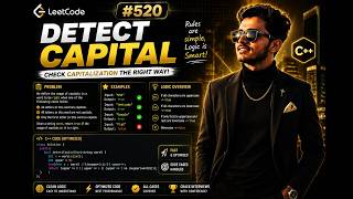 LeetCode 520 - Detect Capital | C++ Solution | String Rules Check