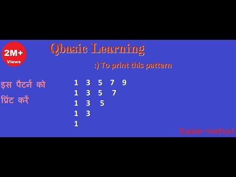 Print this pattern : 13579  1357  135  13  1 in Qbasic