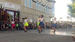 Tap dancers dancing the Jitterbug.