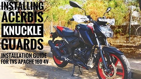 ACERBIS KNUCKLE GUARDS FOR TVS APACHE 160 4V | INSTALLATION GUIDE | HOW TO INSTALL