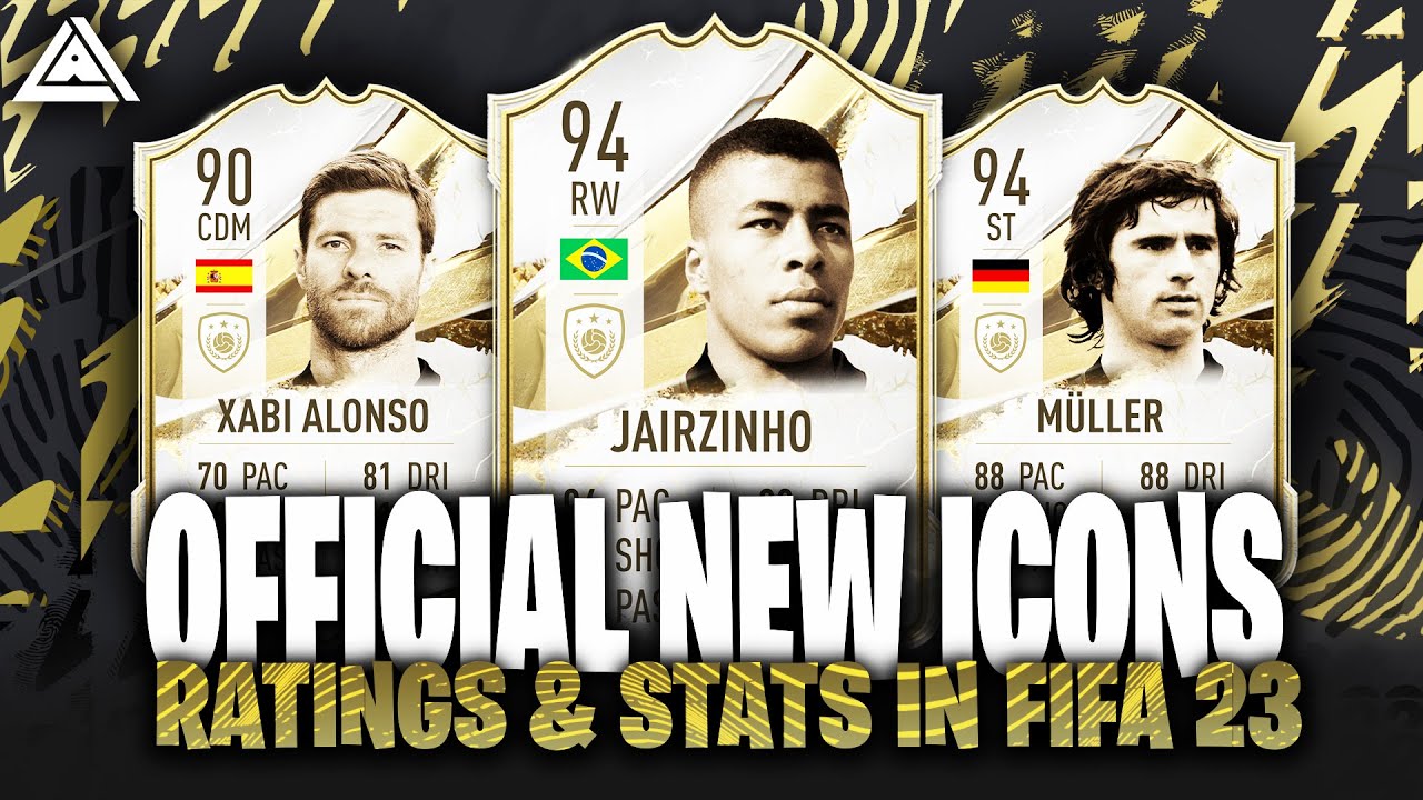 FIFA 23 NEW OFFICIAL ICONS RATINGS 🔥 | FT. Müller, Xabi Alonso, Jairzinho  - YouTube