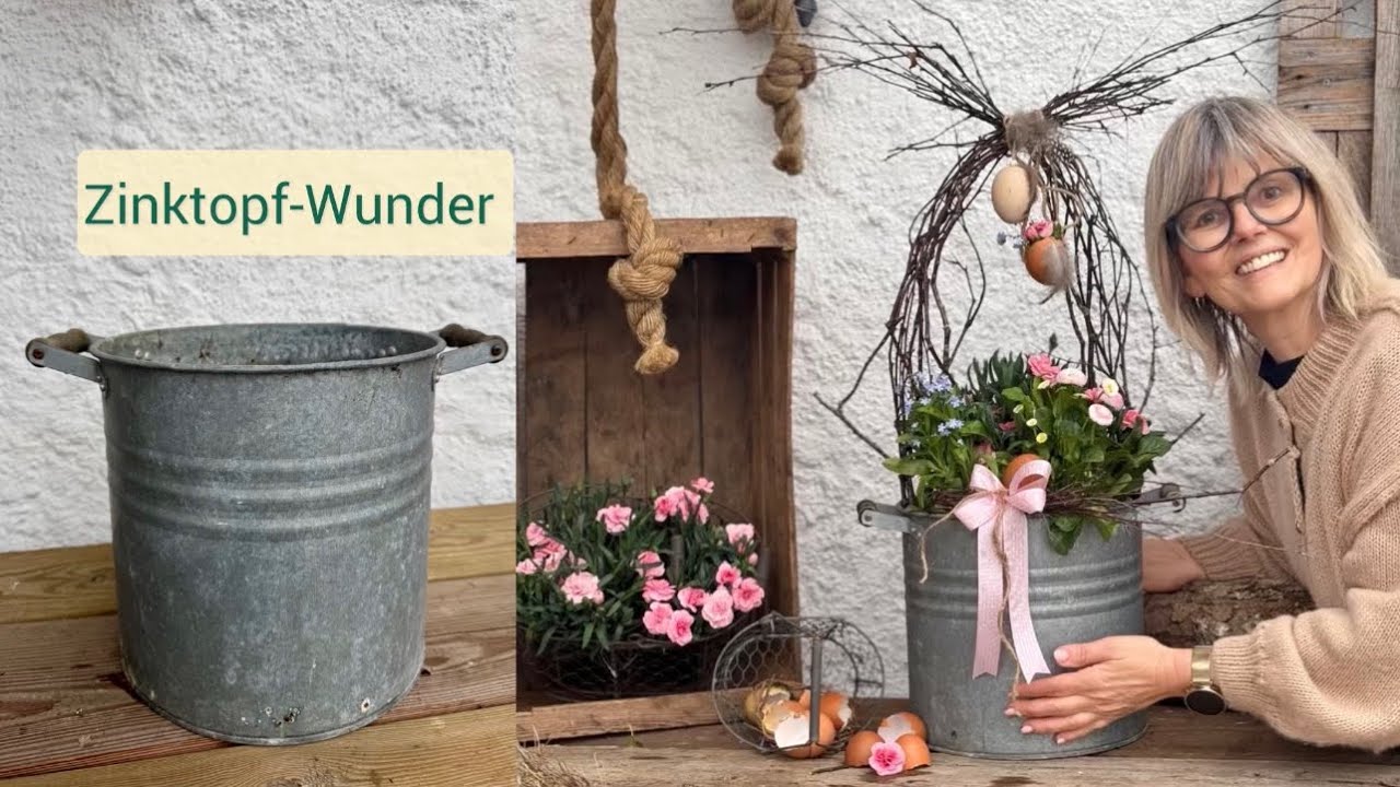 Zinkkübel-Wunder: Diese Tipps machen eure Frühlingsblumen stark 🌿