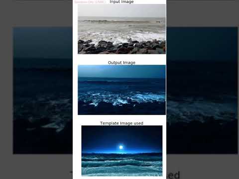 Histogram matching | template image | python