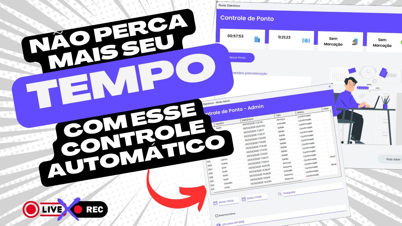 Não Perca mais tempo!⏳Este Sistema de Ponto em VBA vai te ajudar.
