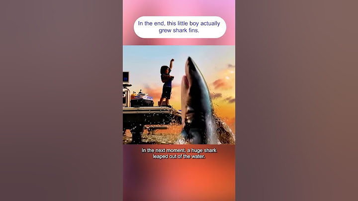 In the end, this little boy actually grew shark fins#movie #film #shorts