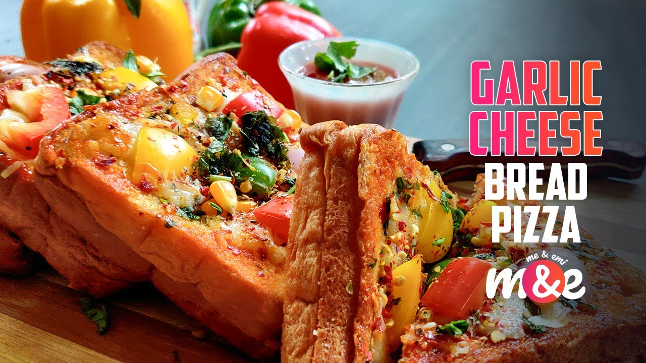 Garlic Cheese Bread Pizza Bread Pizza Recipe Bread Recipe in