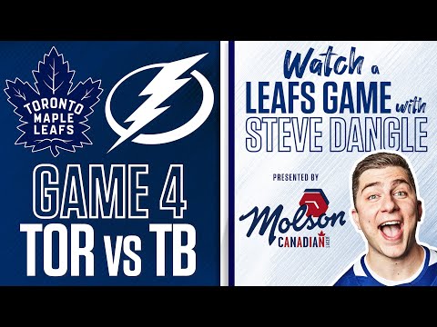 Watch Toronto Maple Leafs vs. Tampa Bay Lightning Game 4 LIVE w/ Steve Dangle - presented by Molson