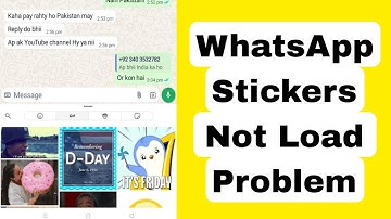 Fix whatsapp stickers not loading problem | Whatsapp sticker not showing problem