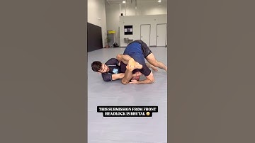 This submission from front headlock is brutal 😳 #bjj #jiujitsu #grappling #submission #wrestling