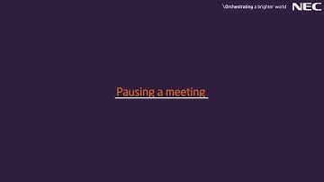 UNIVERGE 3C: The essentials of a Host starting a Collaboration meeting