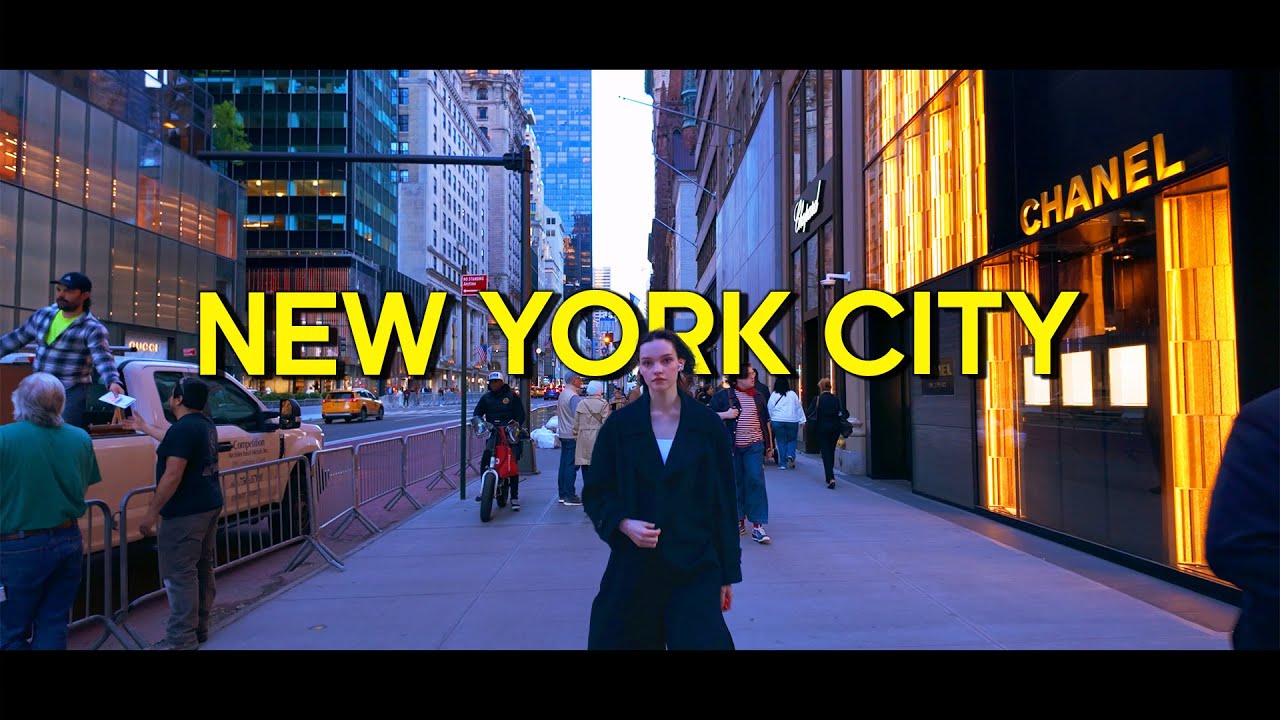 New York, Amerika Serikat | Jelajah Kota Sore 4K | 30 Apr 2024