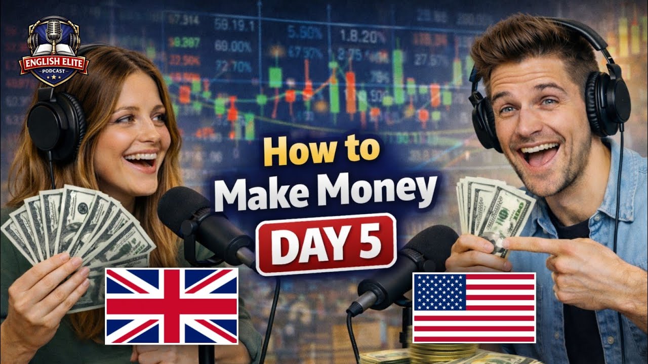 English Podcast For Learning English | Ep 5 | How to Make Money | English Elite Podcast 