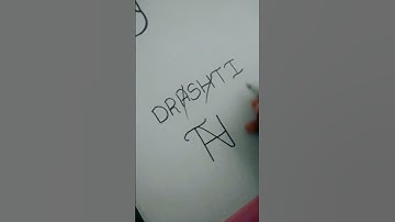 DRASHTI name logo #shorts #@NayabFatima-dv8iz  #ytshorts #shorts
