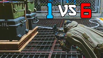 1 VS 6 Ninja Defuse on MW2 (Funny Moments)