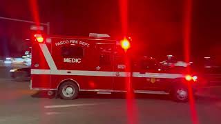 Pasco Fire Department Medic 2823 Transporting from a Med 3