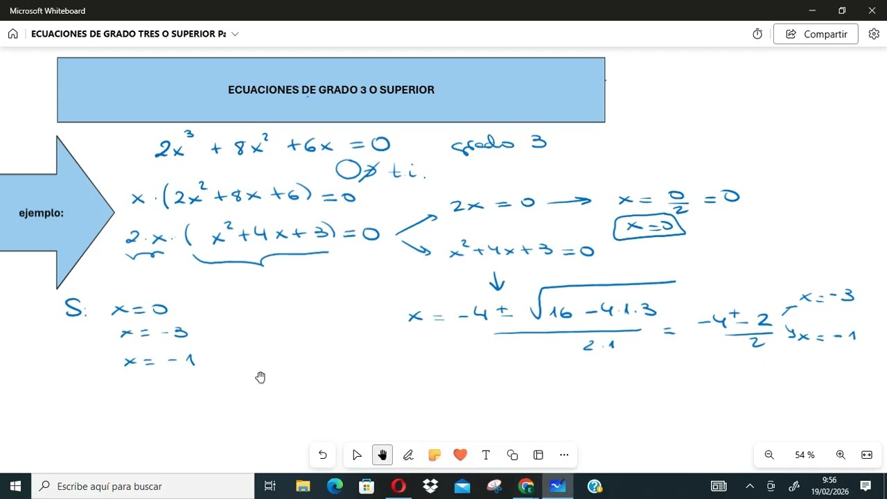ECUACIONES DE GRADO 3 O SUPERIOR Parte 2