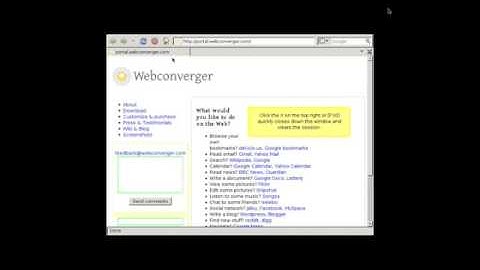 Webconverger demonstration