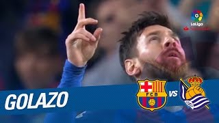 Golazo de messi (1-0) fc barcelona vs real sociedad