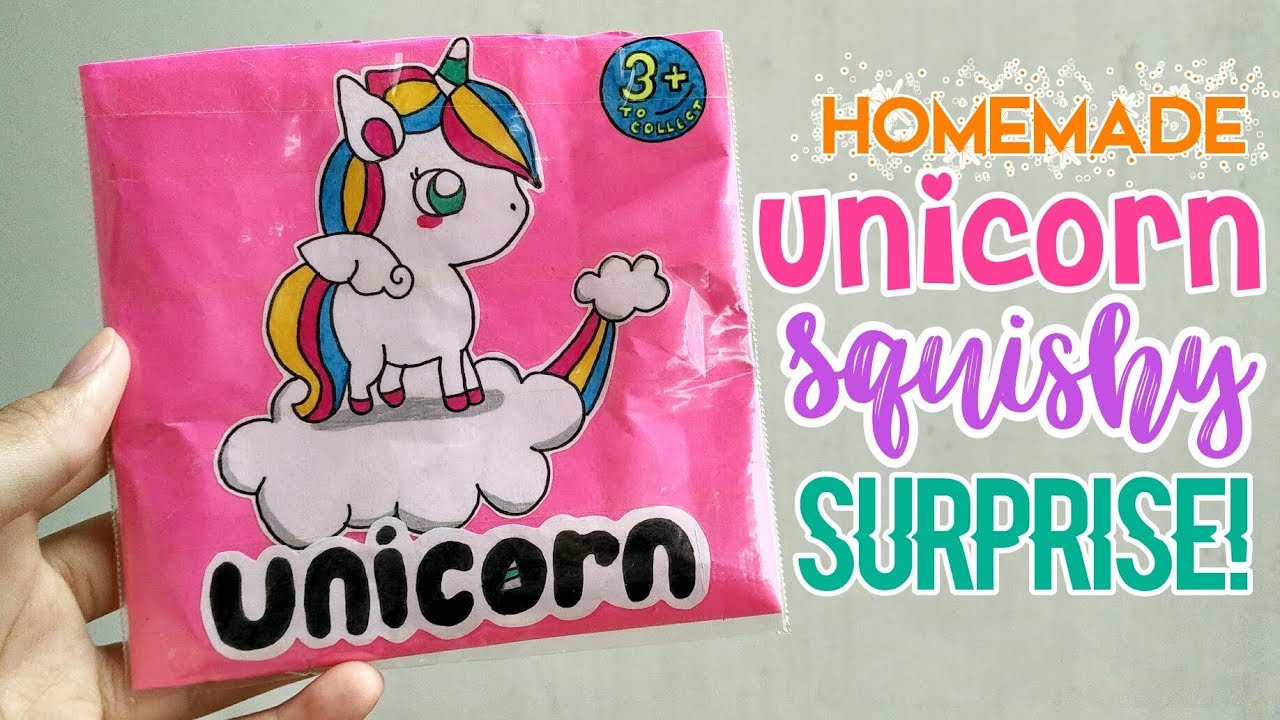 OPENING HOMEMADE UNICORN SQUISHY SURPRISE! | Bethelina IY
