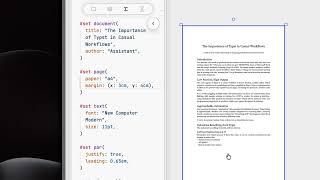 Integrated Document Creation with Typst